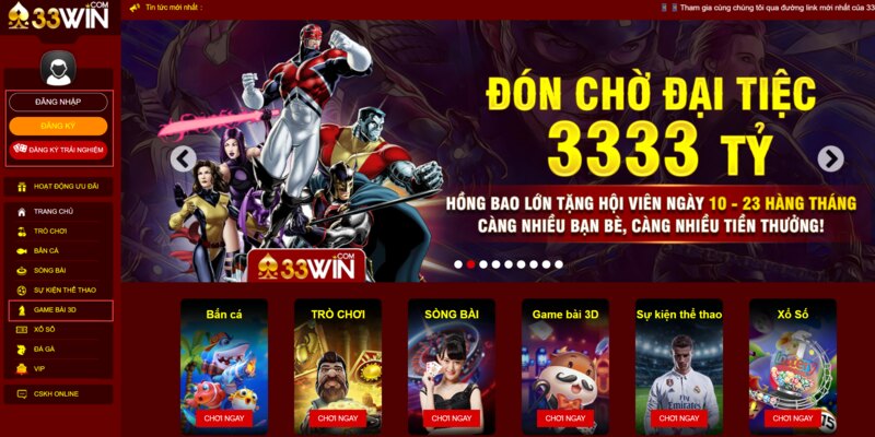 game bài 3d 33win hướng dẫn tham gia