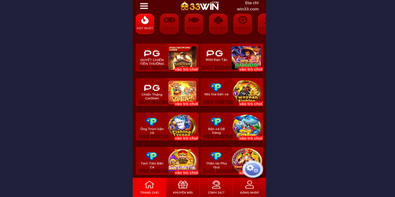 tải app 33win trải nghiệm mượt mà